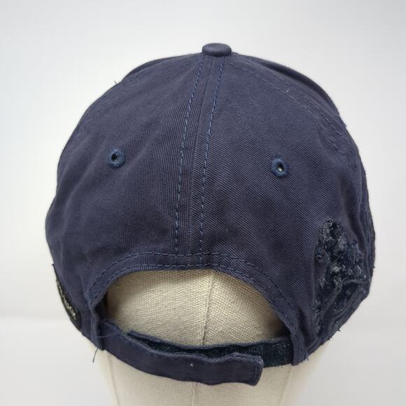 Hook & Ladder Pizza Co Strapback Baseball Cap Blue One Size Adjustable Dri-Duck - Picture 6 of 9